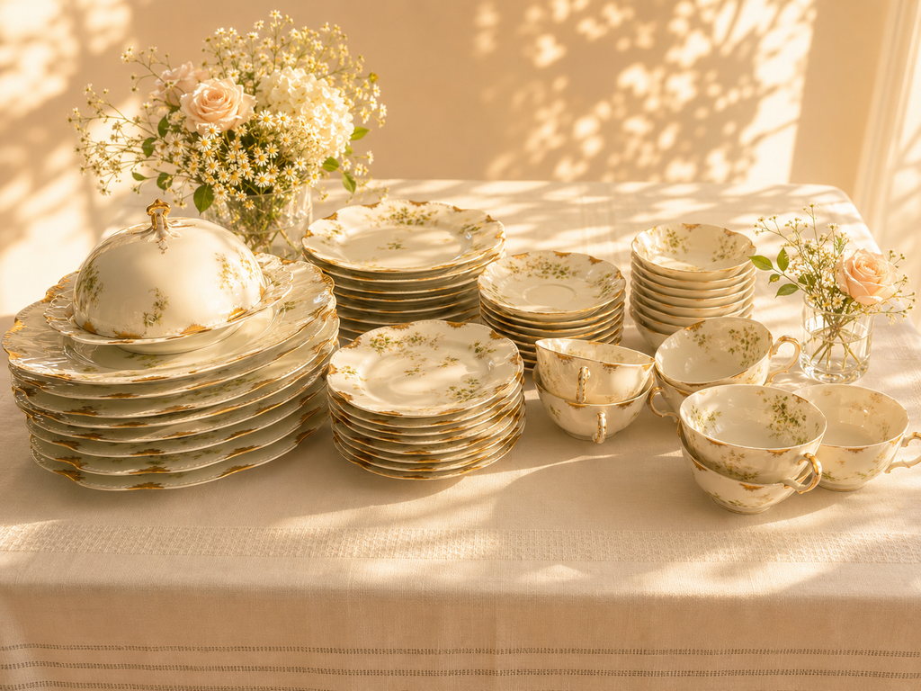 Haviland Limoges Schleiger 67 Service for Eight, 49 Pieces