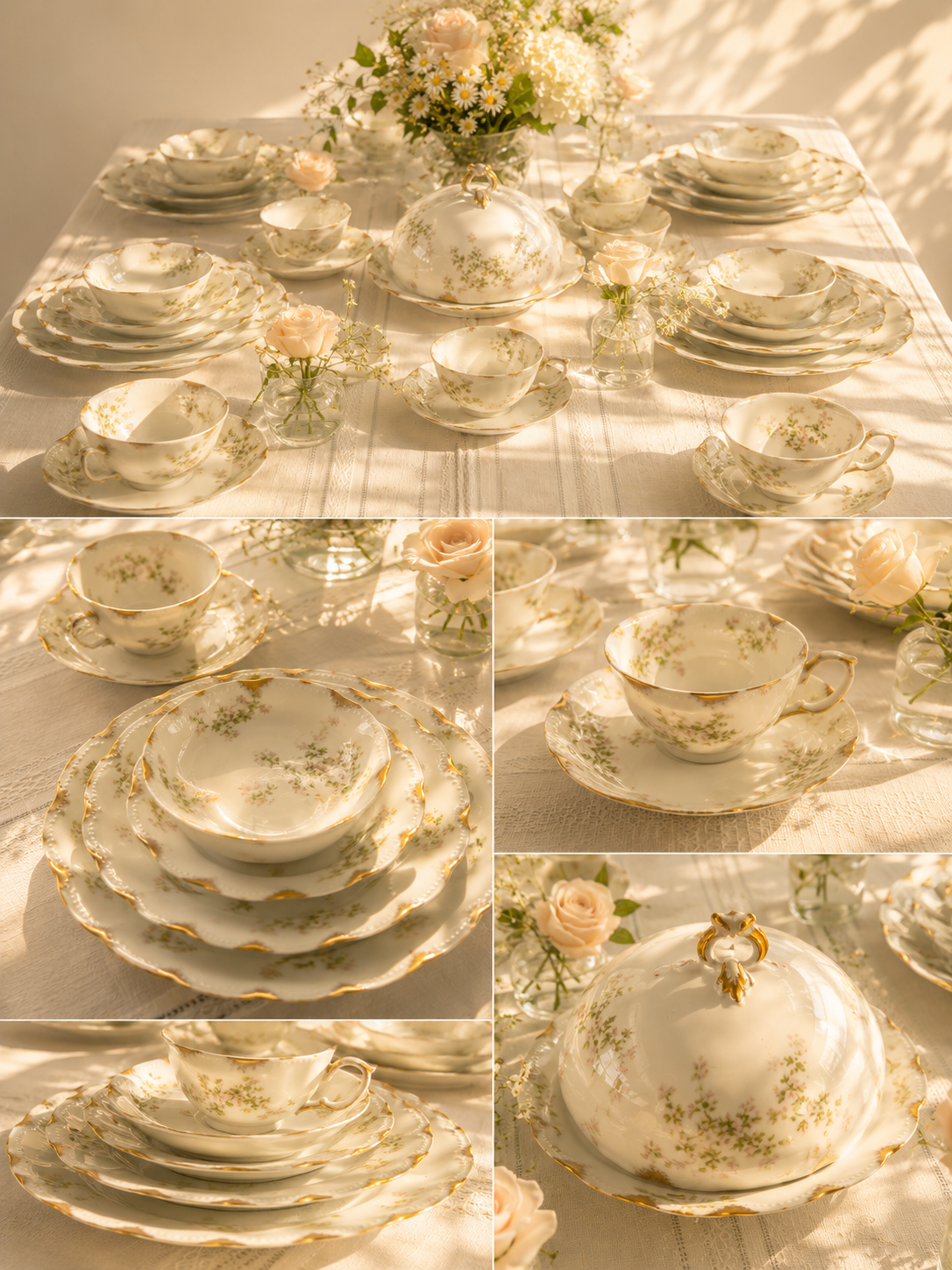 Haviland Limoges Schleiger 67 Service for Eight, 49 Pieces