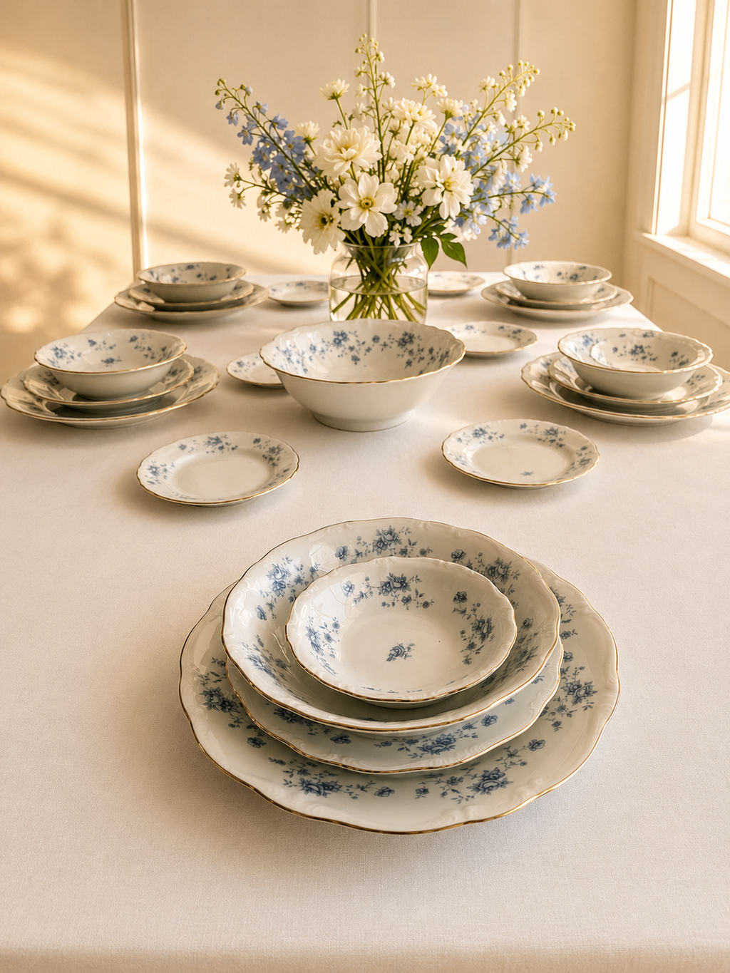 Johann Haviland Blue Garland 31-Piece Service for Six