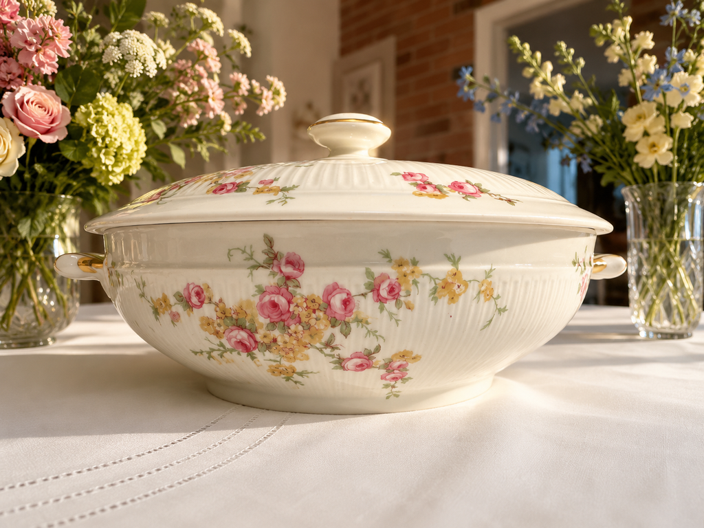 Bernardaud Limoges BER130 Covered Serving Bowl, 8 Inch