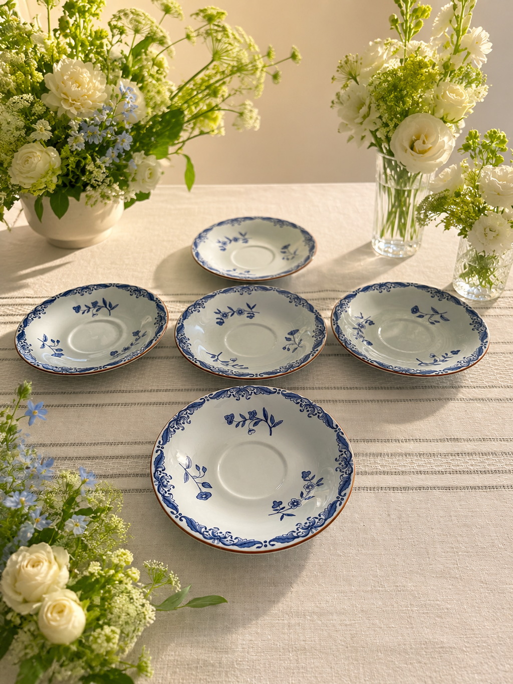Rörstrand Ostindia Swedish Porcelain Saucer, 6 Inch