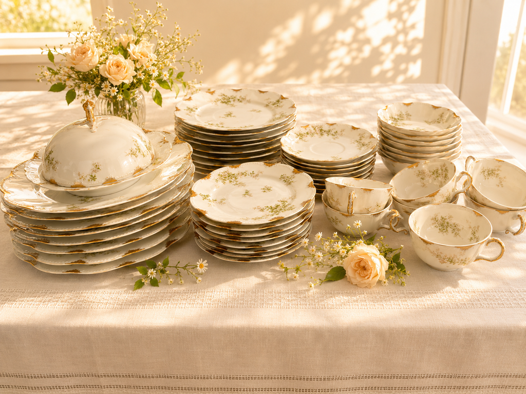 Haviland Limoges Schleiger 67 Service for Eight, 49 Pieces