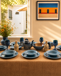 Nancy Calhoun- Japan- Light Blue 20 Piece Service for 8