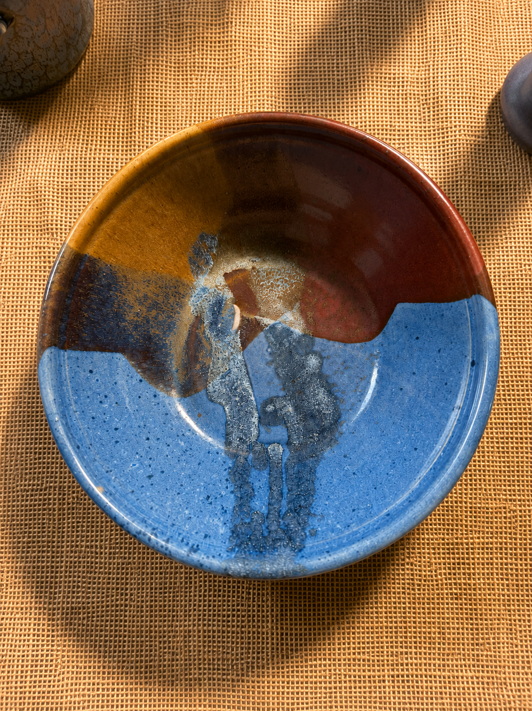 Crail Pottery Multiglaze Stoneware Serving Bowl, 10.5 Inch