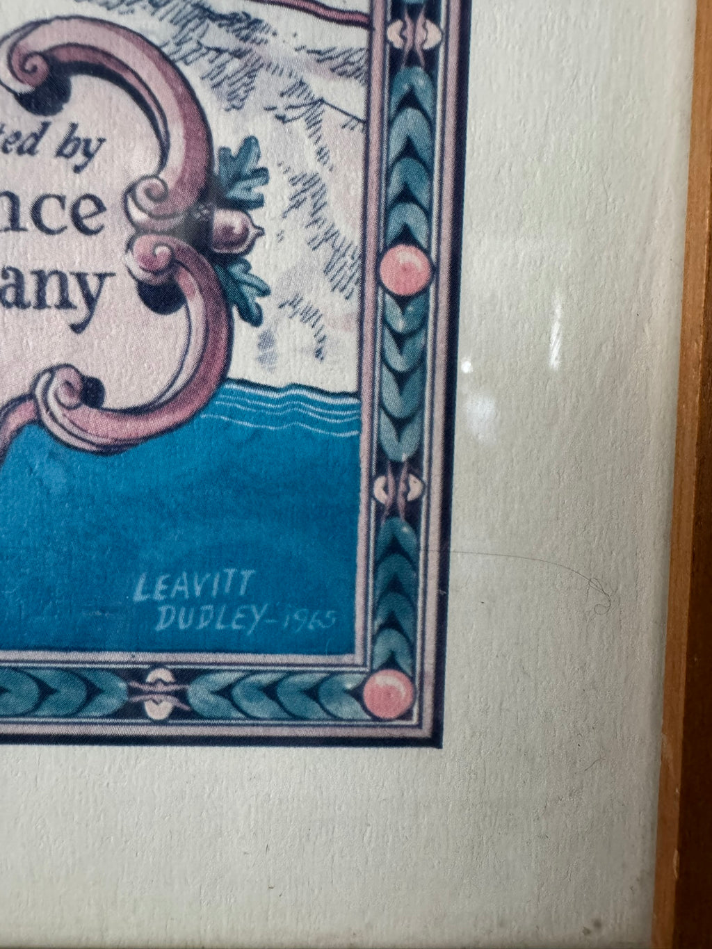 Leavitt Dudley Signed 1965 Pictorial Map — Spanish & Mexican Ranchos of Ventura County, California
