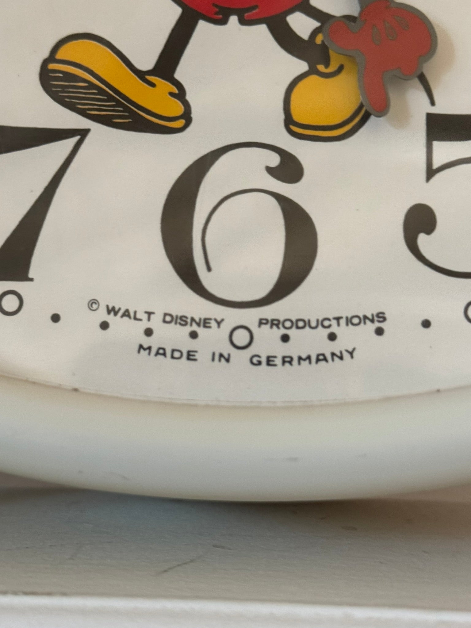Vintage Bradley Mickey Mouse Alarm Clock — Walt Disney, Twin Bell, Made in West Germany