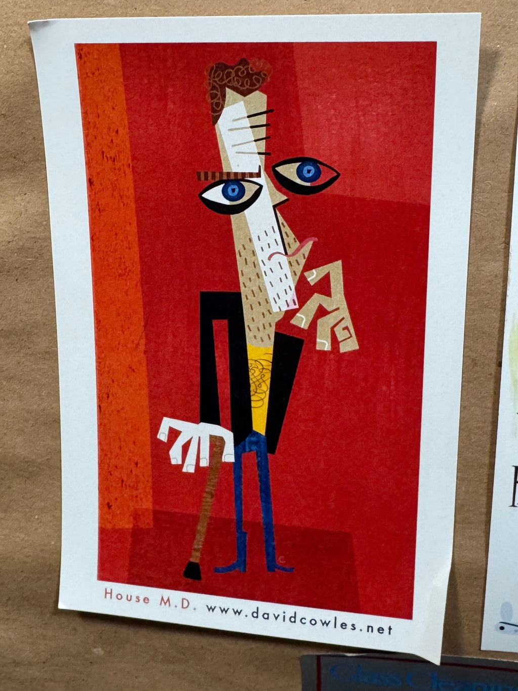David Cowles — Original R.E.M. Gouache, Signed, 19×16" Rare!