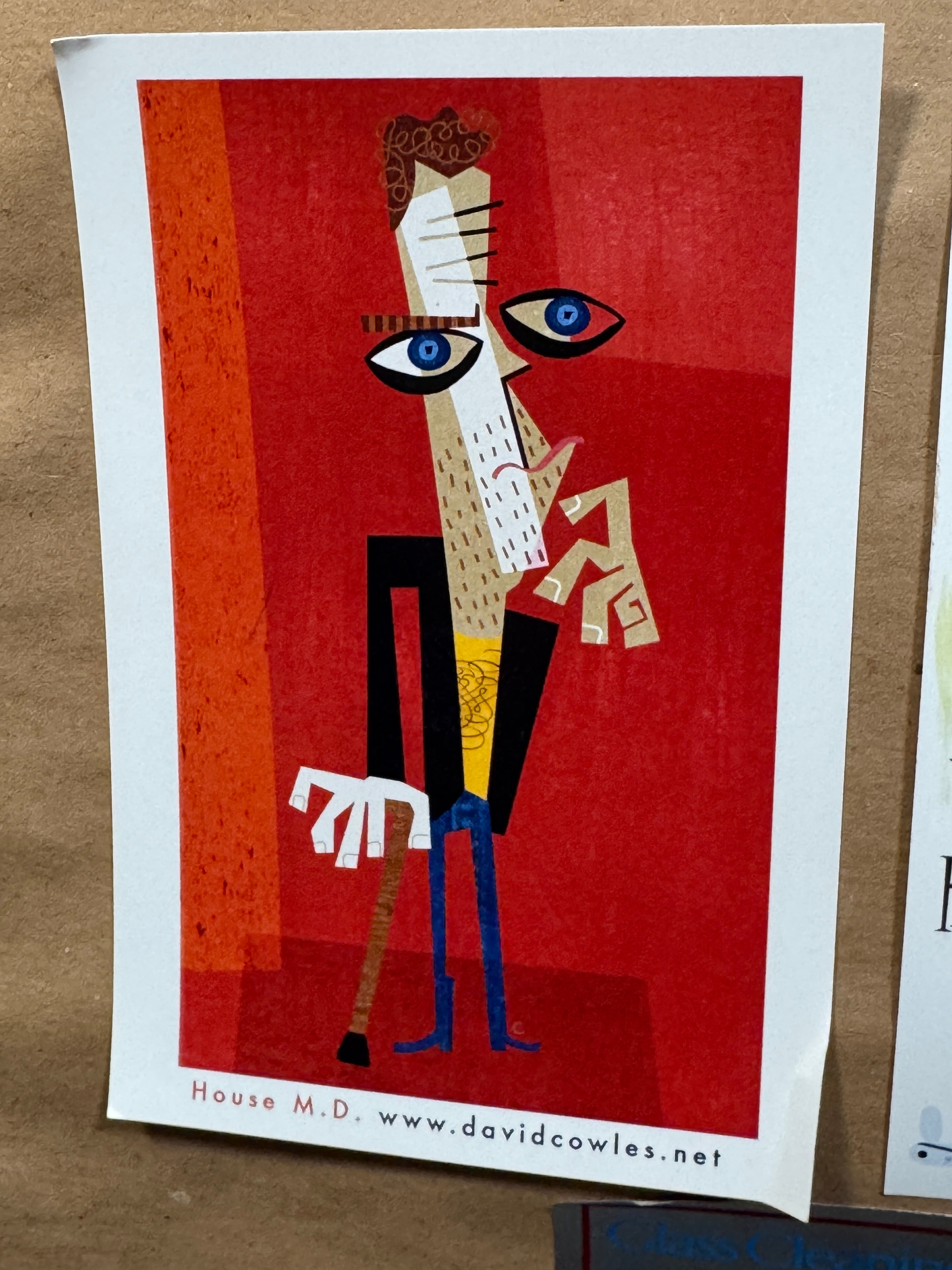 David Cowles — Original R.E.M. Gouache, Signed, 19×16" Rare!