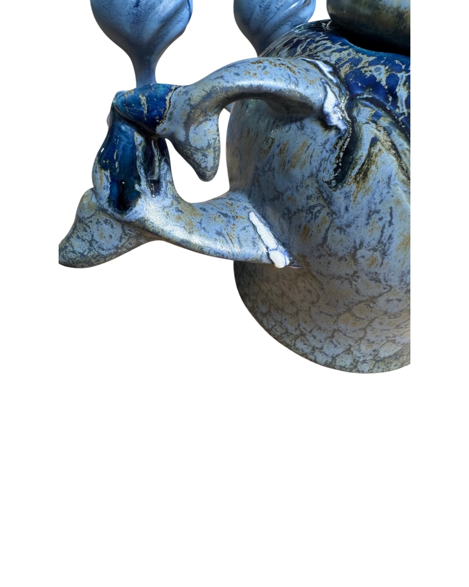 Doug Wylie 1985 Signed Whale Sculptural Tea Set