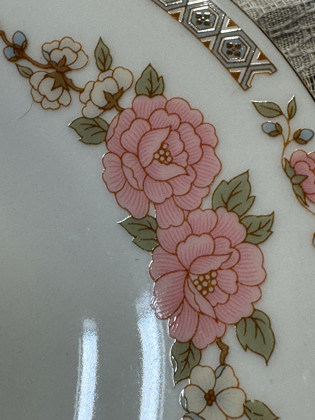 Fairfield Floral Mist Serving Tray by Yung Shen, 14 Inch