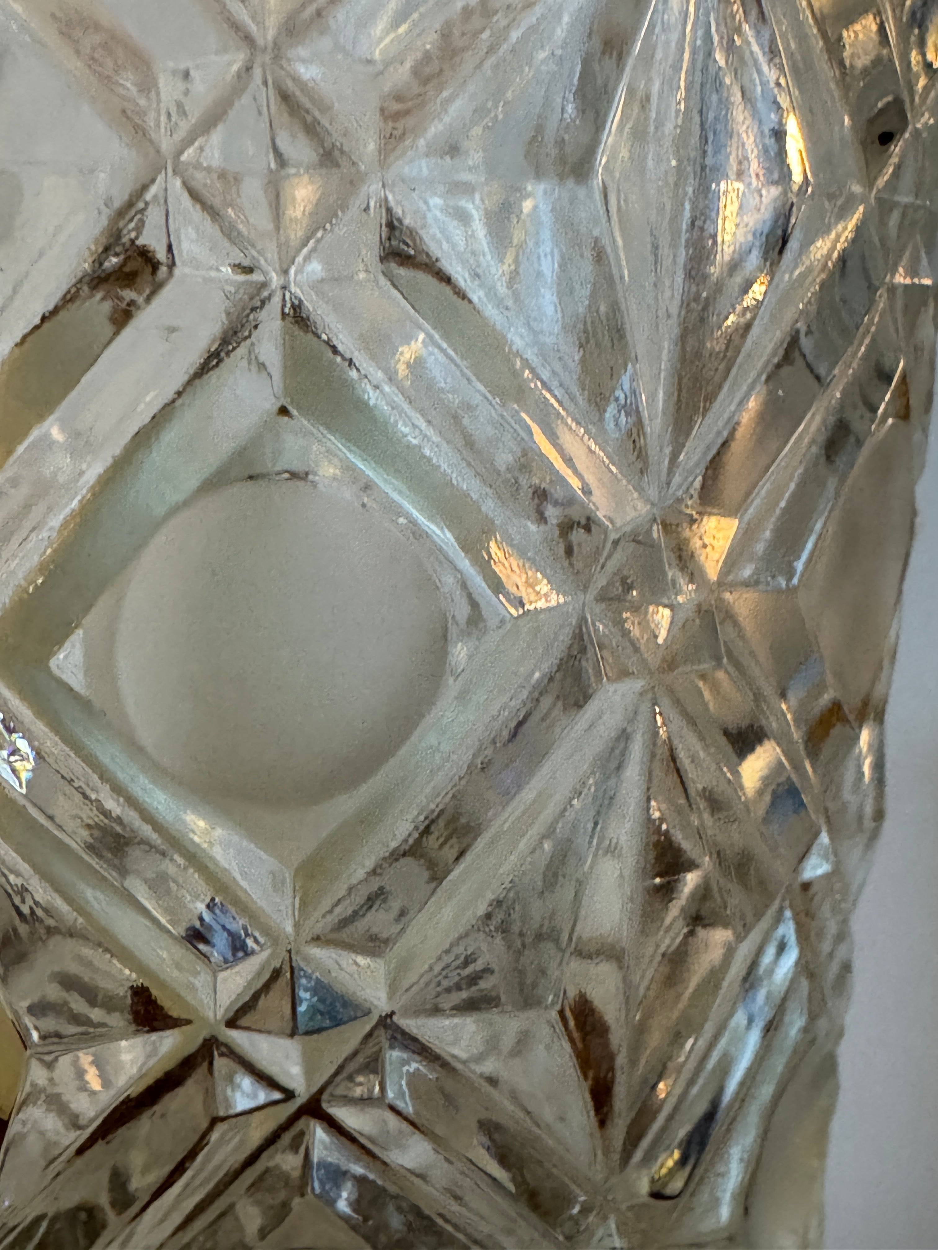 CATCO Italian Marble & Romanian Crystal Table Lamp