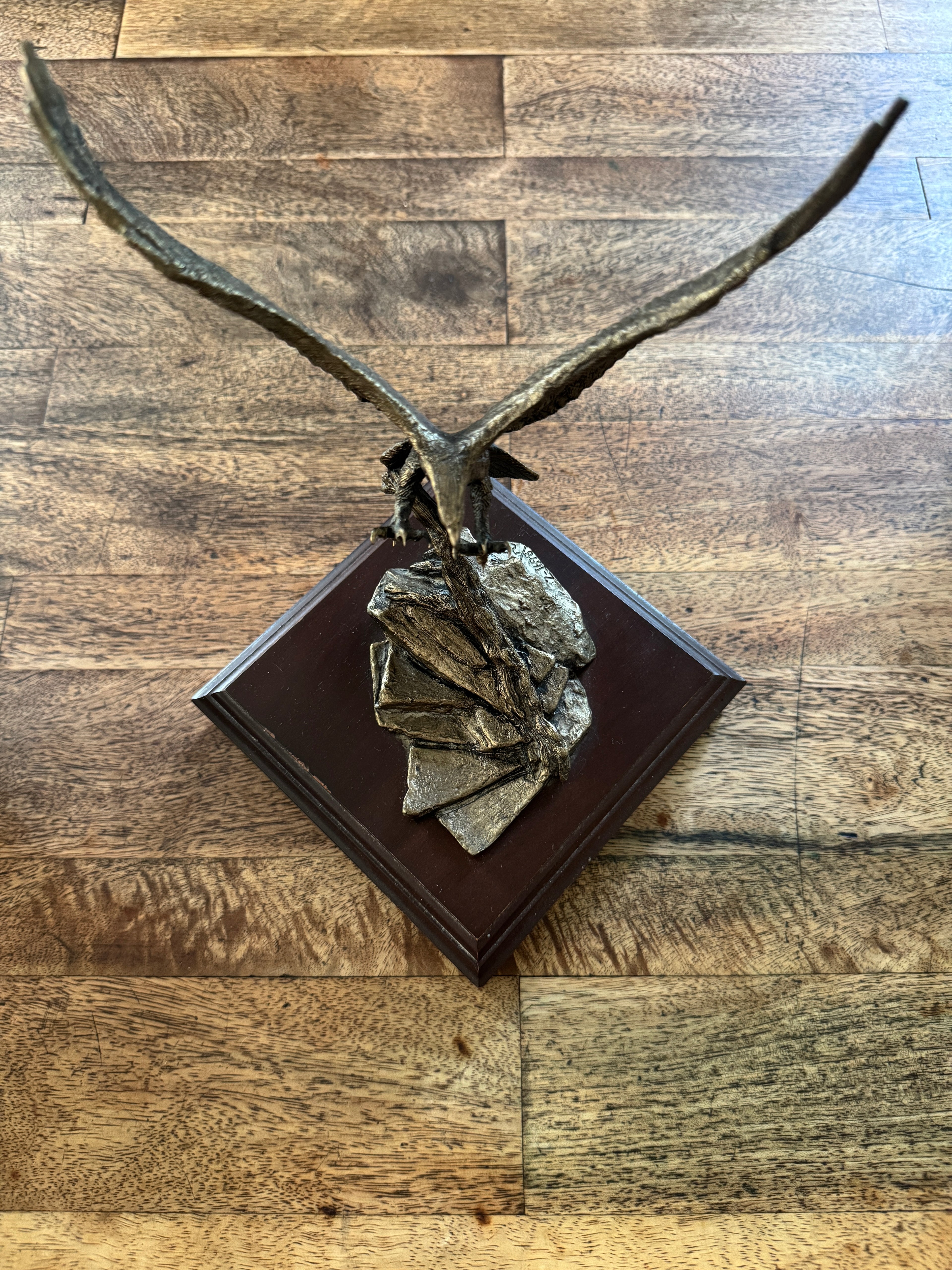 Wally Shoop "Dead Aim" Signed Bronze Eagle 1698/2500