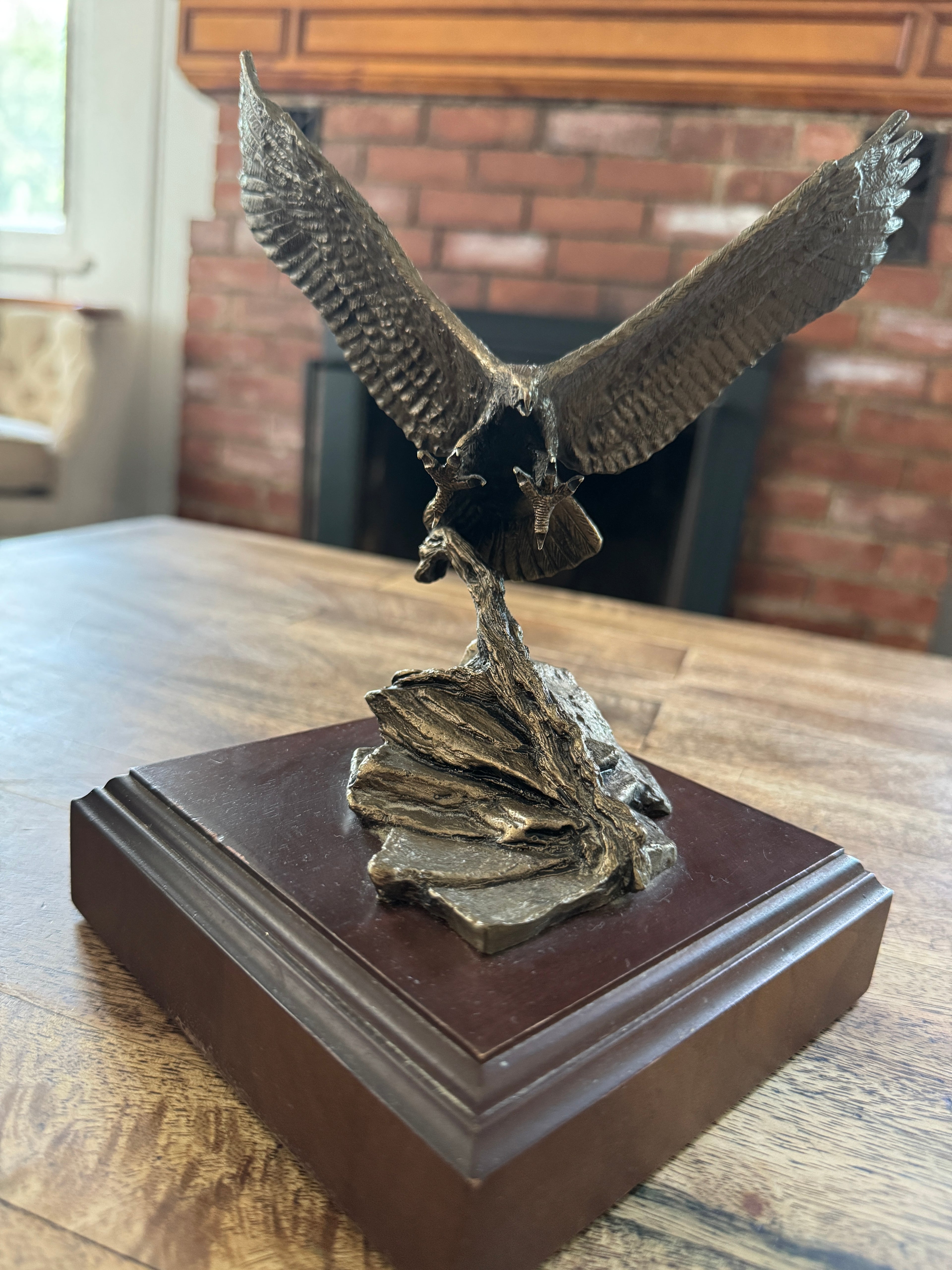Wally Shoop "Dead Aim" Signed Bronze Eagle 1698/2500