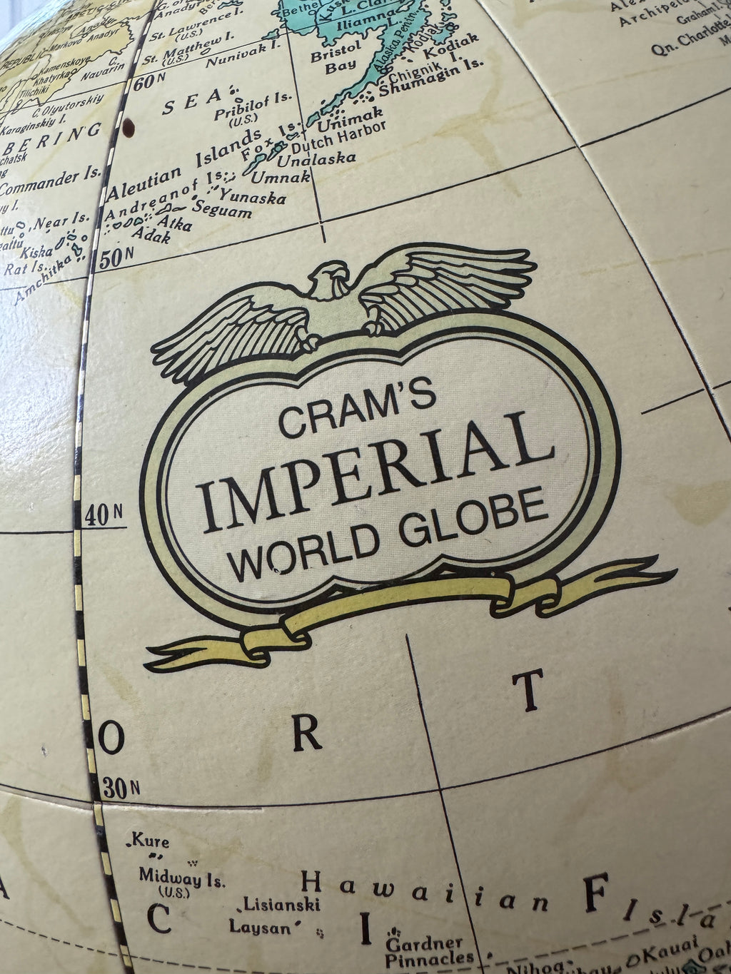 Cram's Imperial World Cold War-Era Tabletop Globe