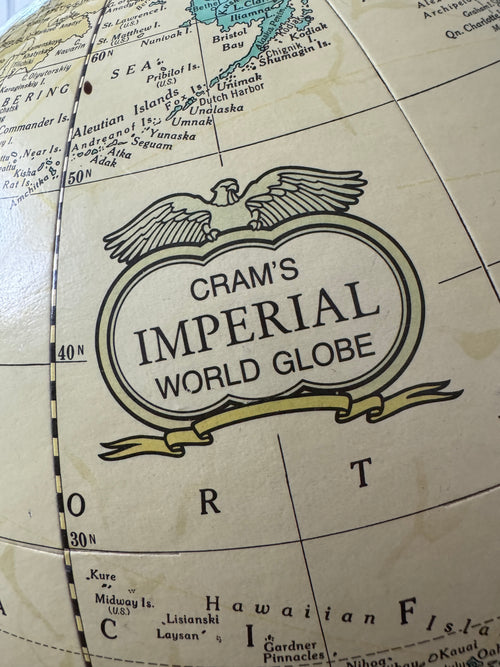 Cram's Imperial World Cold War-Era Tabletop Globe